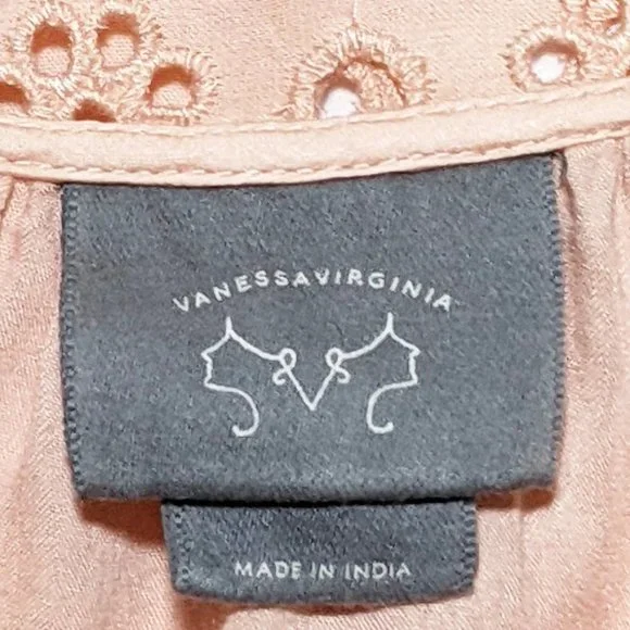 VANESSA VIRGINIA (Anthropologie) Boho Eyelet Top - Picture 5 of 9